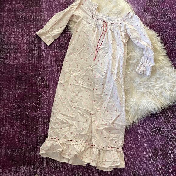 90s vintage nightgown coquette victorian revival edwardian cottagecore | size L - Picture 3 of 10